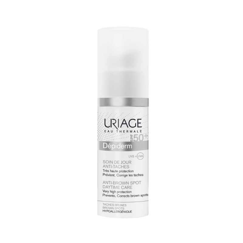  Kem Chống Nắng URIAGE Làm Đều Màu và Dưỡng Sáng Da DÉPIDERM SPF50+ SOIN DE JOUR ANTI-TACHES 30ml 