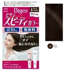  Kem Nhuộm Tóc Phủ Bạc Bigen Speedy Color Cream 6 - Nâu Đen 