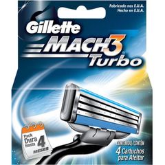  Vỉ 4 lưỡi thay thế Gillette Mach3 Turbo 