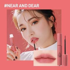  Son Kem Lì 3CE Mịn Như Nhung Velvet Lip Tint Near And Dear - Hồng Đất 