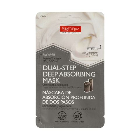  Mặt Nạ Purederm Chăm Sóc Da Hai chức năng và Bơ PUREDERM Dual Step Deep Absorbing Mask 