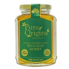  Mật Ong Pure Origins Wild Raw Organic (500g) - Úc 