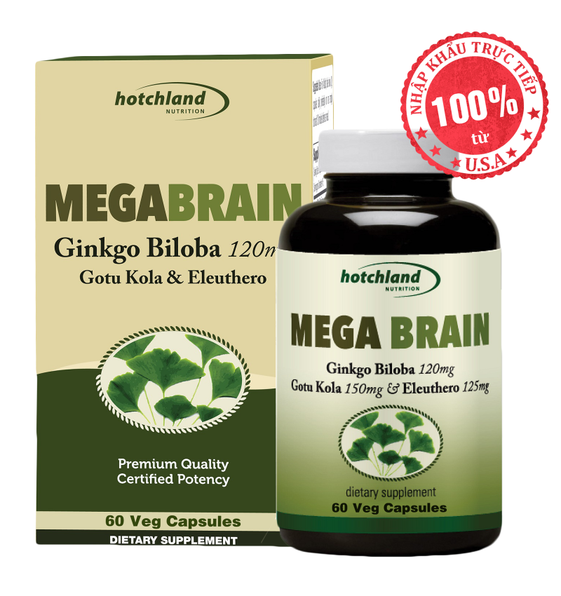 Viên Uống Bổ Não Hotchland Nutrition Mega Brain 60 Viên.