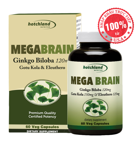  Viên Uống Bổ Não Hotchland Nutrition Mega Brain 60 Viên 