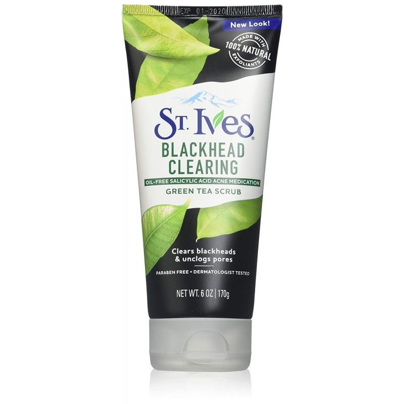  Sữa Rửa Mặt Tẩy Tế Bào Chết Trà Xanh Làm Giảm Mụn Đầu Đen St.Ives Blackhead Clearing Scrub Green Tea 170G. 