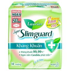 Băng Vệ Sinh Siêu Mỏng  Kháng Khuẩn Laurier 2514 14x12 - DATE 3 