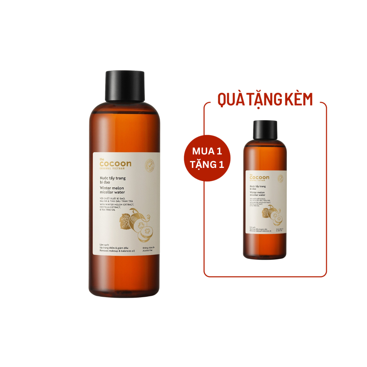  Combo 2 Nước Tẩy Trang Bí Đao Cocoon 500ml 