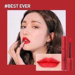  Son Kem Lì 3CE Mịn Như Nhung Velvet Lip Tint Best Ever - Màu Đỏ Thuần 4g 