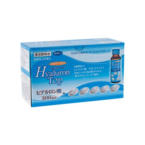  SHINNIPPAI Nước uống cấp ẩm Hyaluron Top 200mg hộp 10 lọ 50ml 