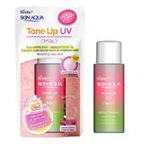 Sữa Chống Nắng Hiệu Chỉnh Sắc Da Sunplay Skin Aqua Tone Up Uv Milk Happiness Aura (Rose) 50G.