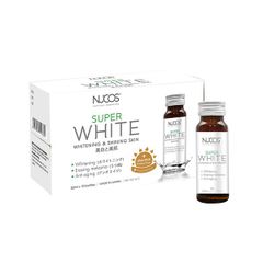  Nước uống Nucos Super White Whitening & Shining Skin trắng da, giảm nám (10 chai x 50ml/chai) 