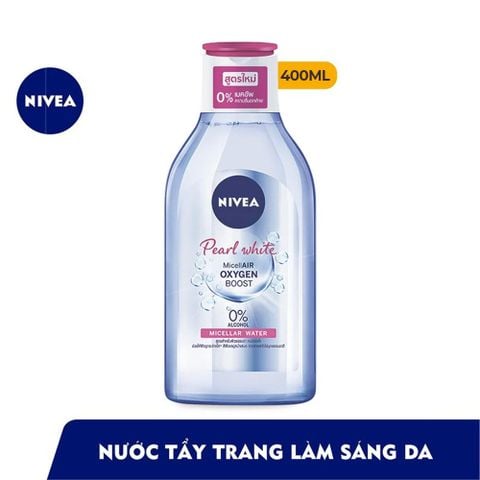  Nước Tẩy Trang Tinh Chất Ngọc Trai Sáng Da  Nivea Pearl White Micellair Oxygen Boost Micellar Water 400ml 