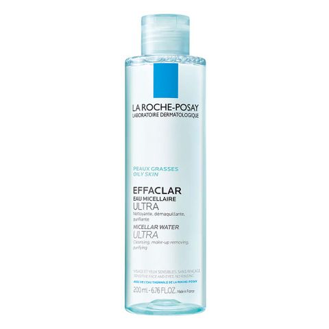  Nước làm sạch sâu và tẩy trang da dầu nhạy cảm La Roche-Posay Micellar Water Ultra Sensitive Skin 200ml 