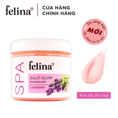  Muối Tắm Tẩy Tế Bào Da Chết Felina Dầu Hoa Oải Hương 500g 