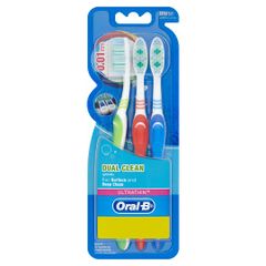  Bàn Chải Đánh Răng Oral-B Dual Clean ( vỉ 3 chiếc) 