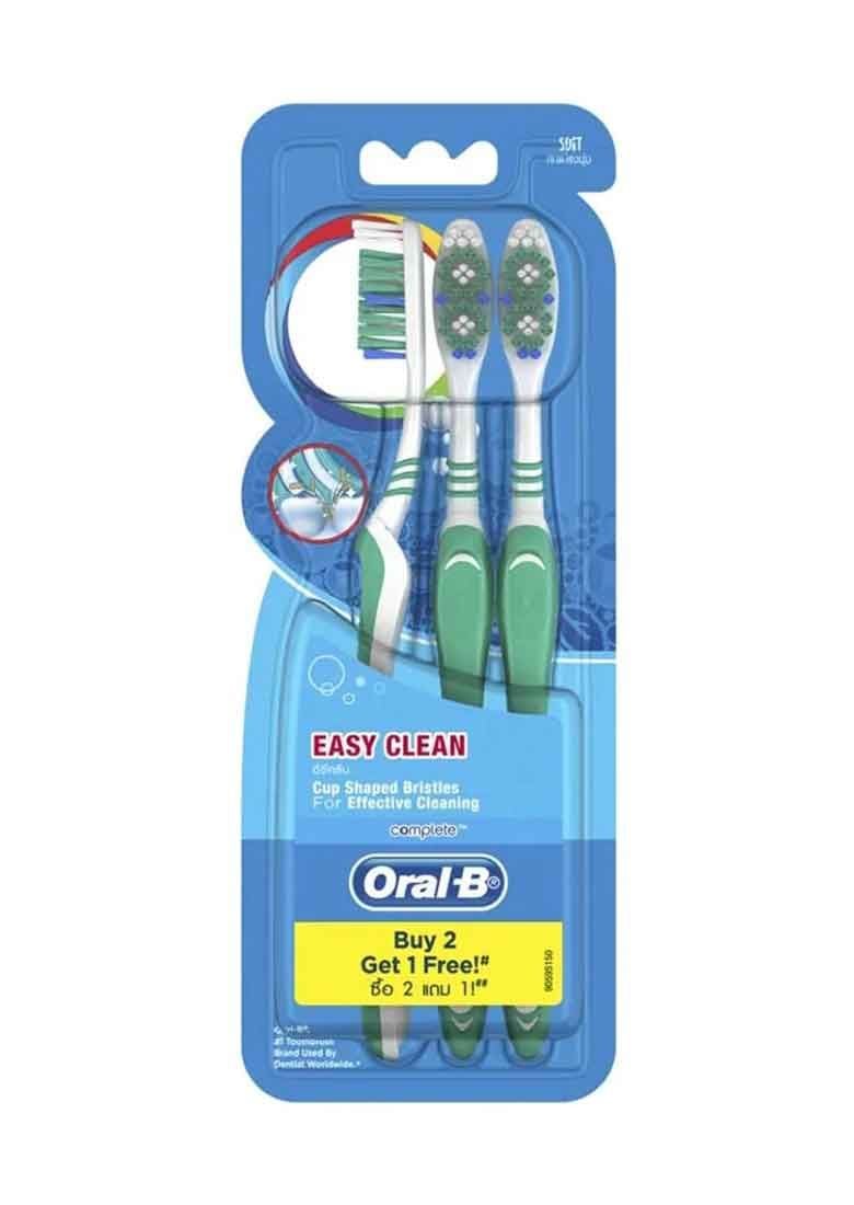  Bàn Chải Đánh Răng Lông Mềm Oral-B Easy Clean ( Vỉ 3 chiếc) 