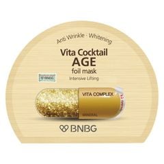  Mặt Nạ Bnbg Dưỡng Săn Chắc Da, Ngăn Ngừa Lão Hóa 30ml Vita Cocktail Age Foil Mask 