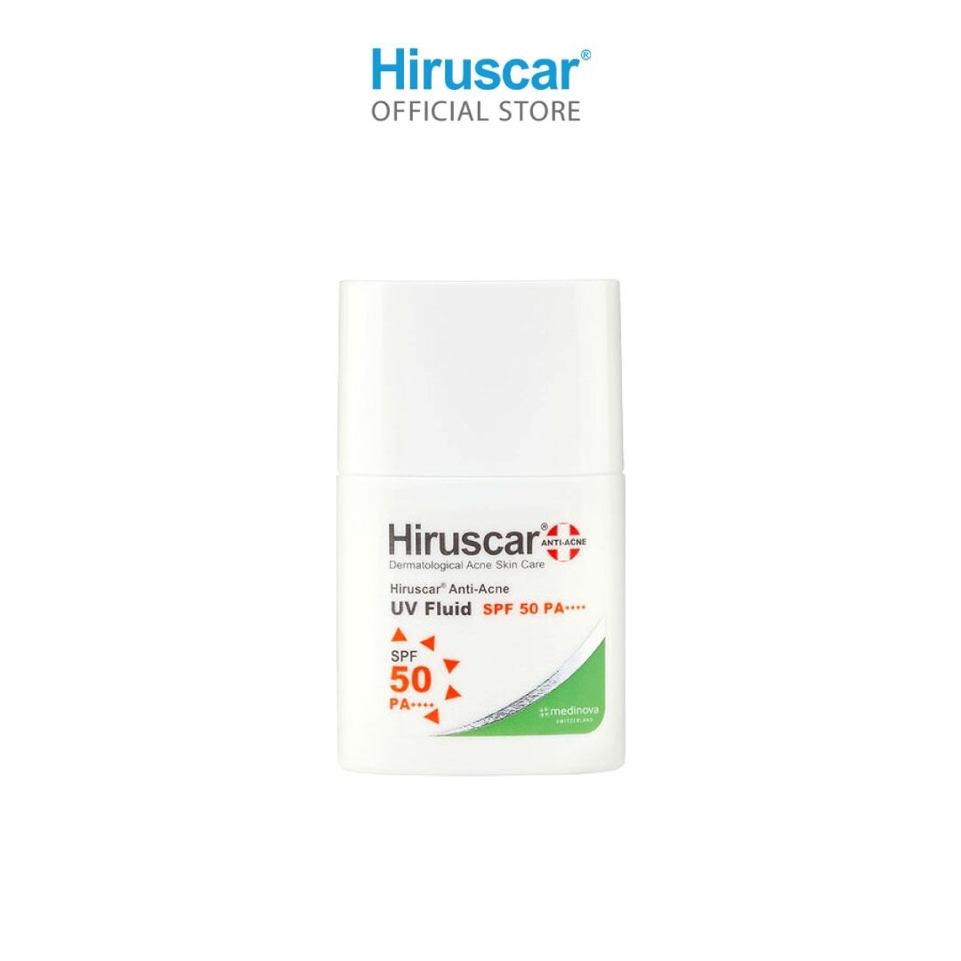  Sữa chống nắng ngừa mụn Hiruscar Anti-Acne UV Fluid SPF50 PA++++ - KM 