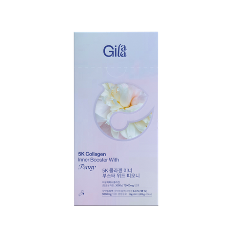  Thực phẩm bổ sung GILAA (5K COLLAGEN INNER BOOSTER WITH PEONY, 20g x 15), hộp 15 gói - LOI 