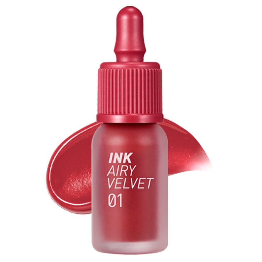  Son kem lì Peripera Ink Airy Velvet Tint Hotspot Red 01 - Đỏ Hồng 