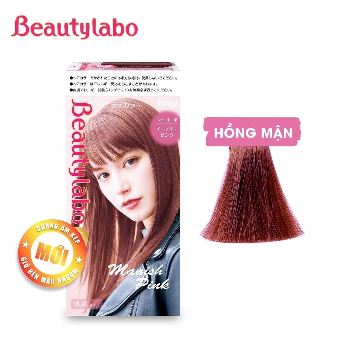  Kem Nhuộm Tóc Màu Hồng Mận Beautylabo Vanity Color - Manish Pink - Date 1 
