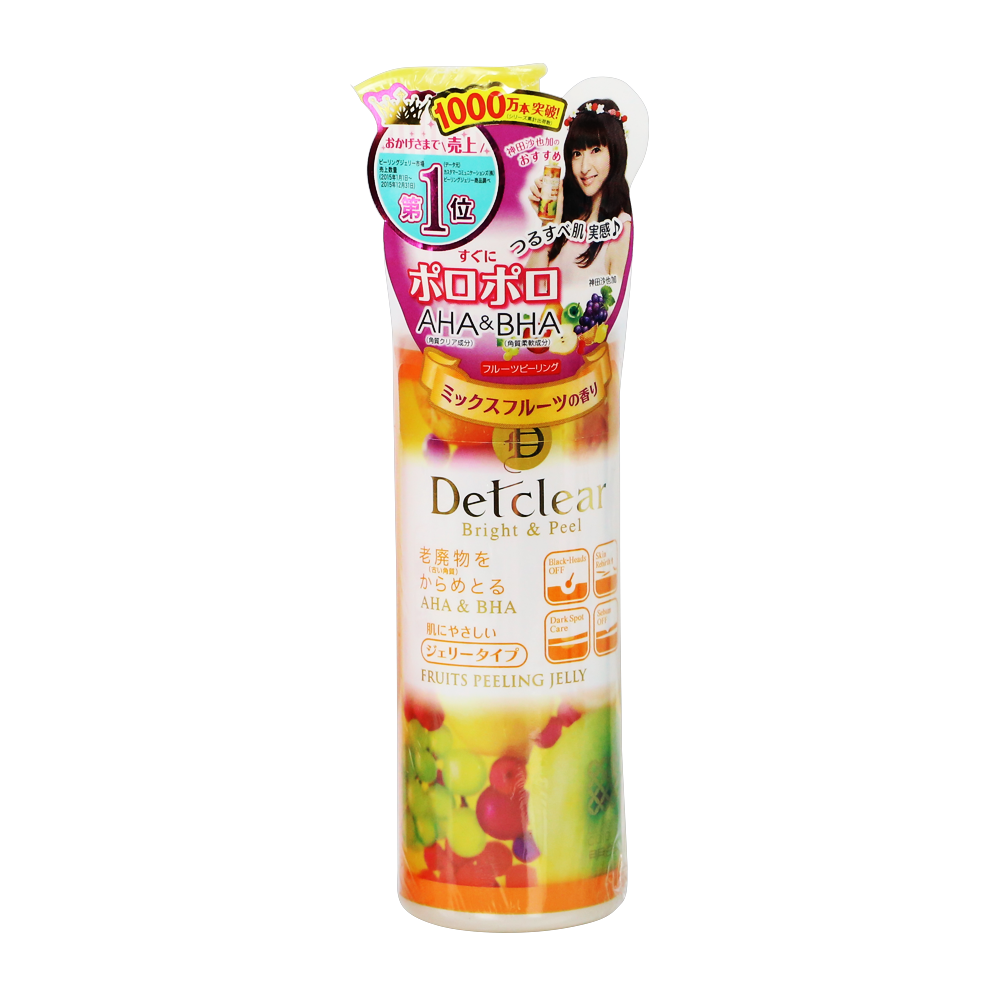  Tẩy Tế Bào Chết Dạng Gel Meishoku Detclear Bright And Peel Facial Peeling Gel Mix Fruit Hương Hoa Quả 180ml 