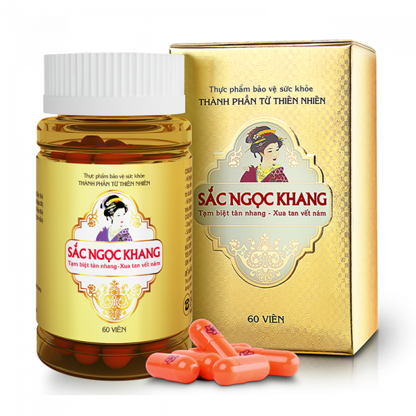  Viên uống hỗ trợ giảm nám vi tảo lục Sắc Ngọc Khang ( 60 viên) 