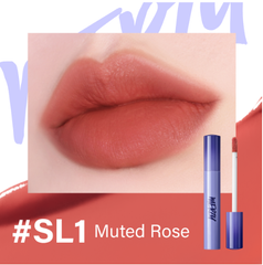  (New) Son Kem Lì Merzy Soft Touch Lip Tint #SL1  Muted Rose Hồng Đất 3g 