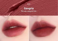  Son Kem Lì Merzy Soft Touch Lip Tint #SL2 Sangria Đỏ Rượu Vang Ánh Tím 