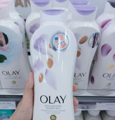  Sữa tắm trắng da dưỡng ẩm Olay Hydrating Clean Almond Milk 650ml - DATE 