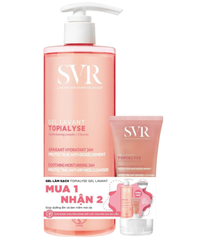  Combo Gel Rửa Mặt Svr Không Xà Phòng Cho Da Khô, Nhạy Cảm Topialyse Gel Lavant 400+55 ml 