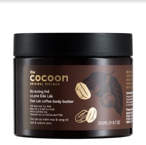  Bơ Dưỡng Thể Chiết Xuất Cà Phê Cocoon Dak Lak Coffee Body Butter 200ml 