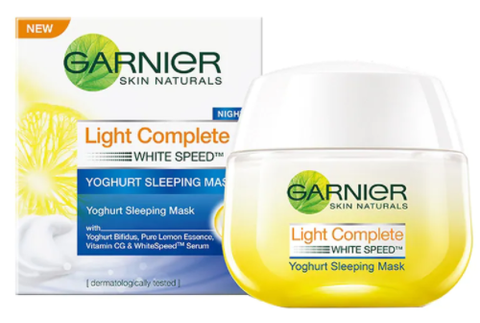  Mặt Nạ Ngủ Garnier Tinh Chất Sữa Chua Sáng Da Ban Đêm 