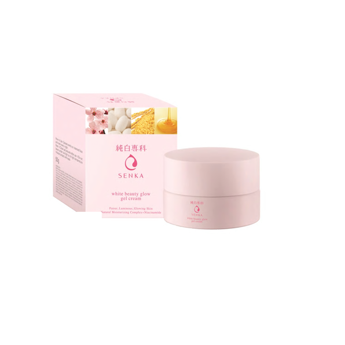  Kem Dưỡng Trắng Da Ban Đêm Senka White Beauty Glow Gel Cream 50G. 