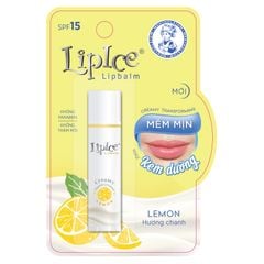  Son dưỡng không màu chuyển kem mịn lipice lipbalm creamy natural spf15 - Hương Chanh 4.3g 