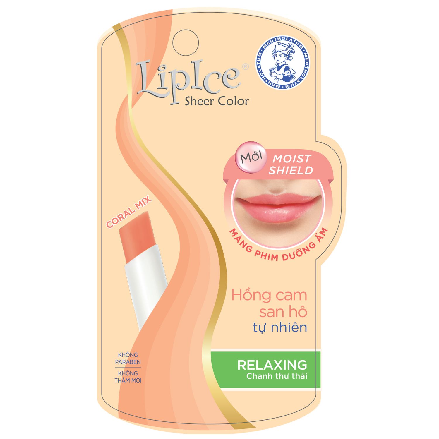  Son Dưỡng Có Màu Tự Nhiên LipIce Relaxing Sheer Color - Hương Chanh 2.4g 