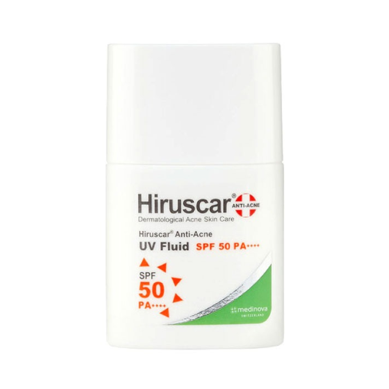  Sữa chống nắng ngừa mụn Hiruscar Anti-Acne UV Fluid SPF50 PA++++ 