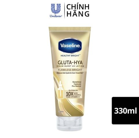  Sữa Dưỡng Thể Vaseline Gluta-Hya Bảo Vệ Và Dưỡng Sáng Da 330ml/12Tuýp 