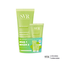  Bộ Gel Rửa Mặt Svr Không Chứa Xà Phòng Cho Da Dầu 200ml + 55ml 