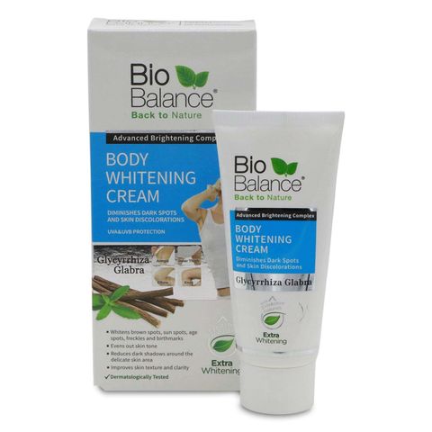  Kem Dưỡng Và Làm Trắng Vùng Dưới Cánh Tay Đùi Trong Khủy Tay Đầu Gối Bio Balance Body Whitening Cream 60ml 