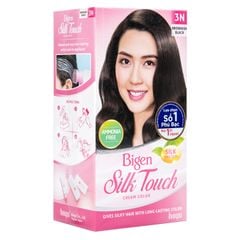  Kem Nhuộm Tóc Phủ Bạc Bigen Silk Touch Cream Color 3N - Nâu đen 