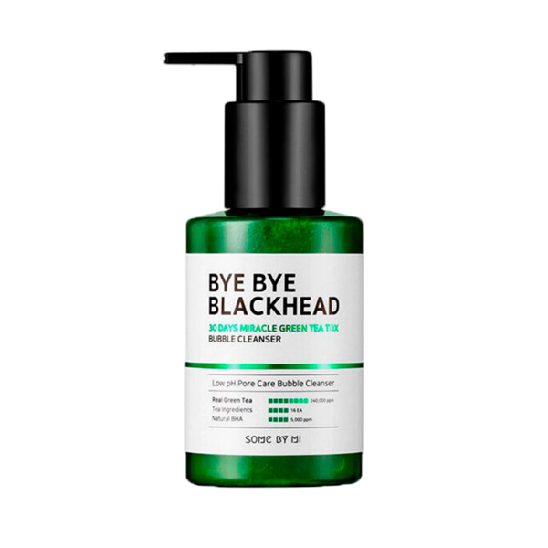  Sữa Rửa Mặt Giảm Mụn Đầu Đen Some By Mi Bye Bye Blackhead 30 Days Miracle Green Tea Tox Bubble Cleanser 120ml 