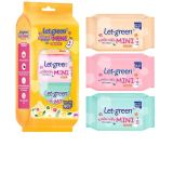 Khăn Ướt Mini Let- Green 12 Miếng*6 - KM