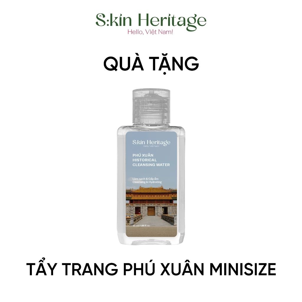  Nước Tẩy Trang Phú Xuân Làm Sạch Sâu Và Cấp Ẩm Skin Heritage 55ml- KM 