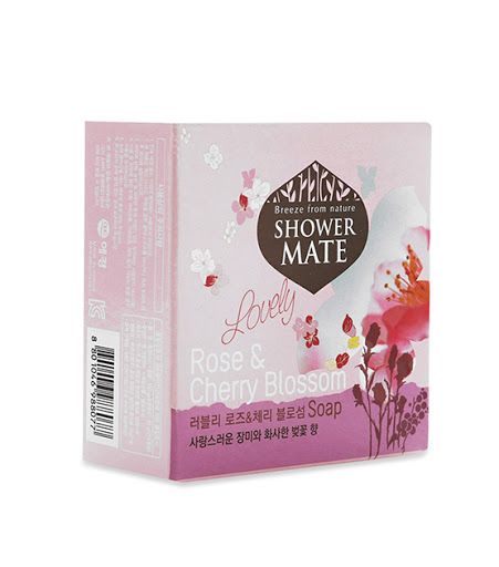  Xà bông tắm Showermate Rose & Cherry lưu hương Hàn Quốc 100g 
