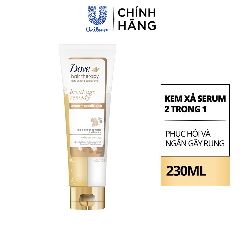 Kem Xả Dove Serum 2in1 Phục Hồi & Ngăn Gãy Rụng 230ml