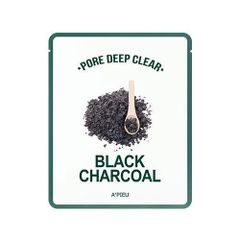  Mặt Nạ Giấy Chăm Sóc Lỗ Chân Lông A'Pieu Pore Deep Clear Black Charcoal Mask 25g 