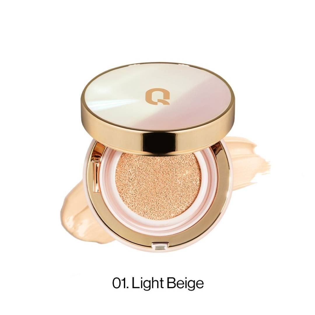  Phấn nước trang điểm GLAMRR Q (LONG WEAR DD CUSHION #01 LIGHT BEIGE, 13g) 