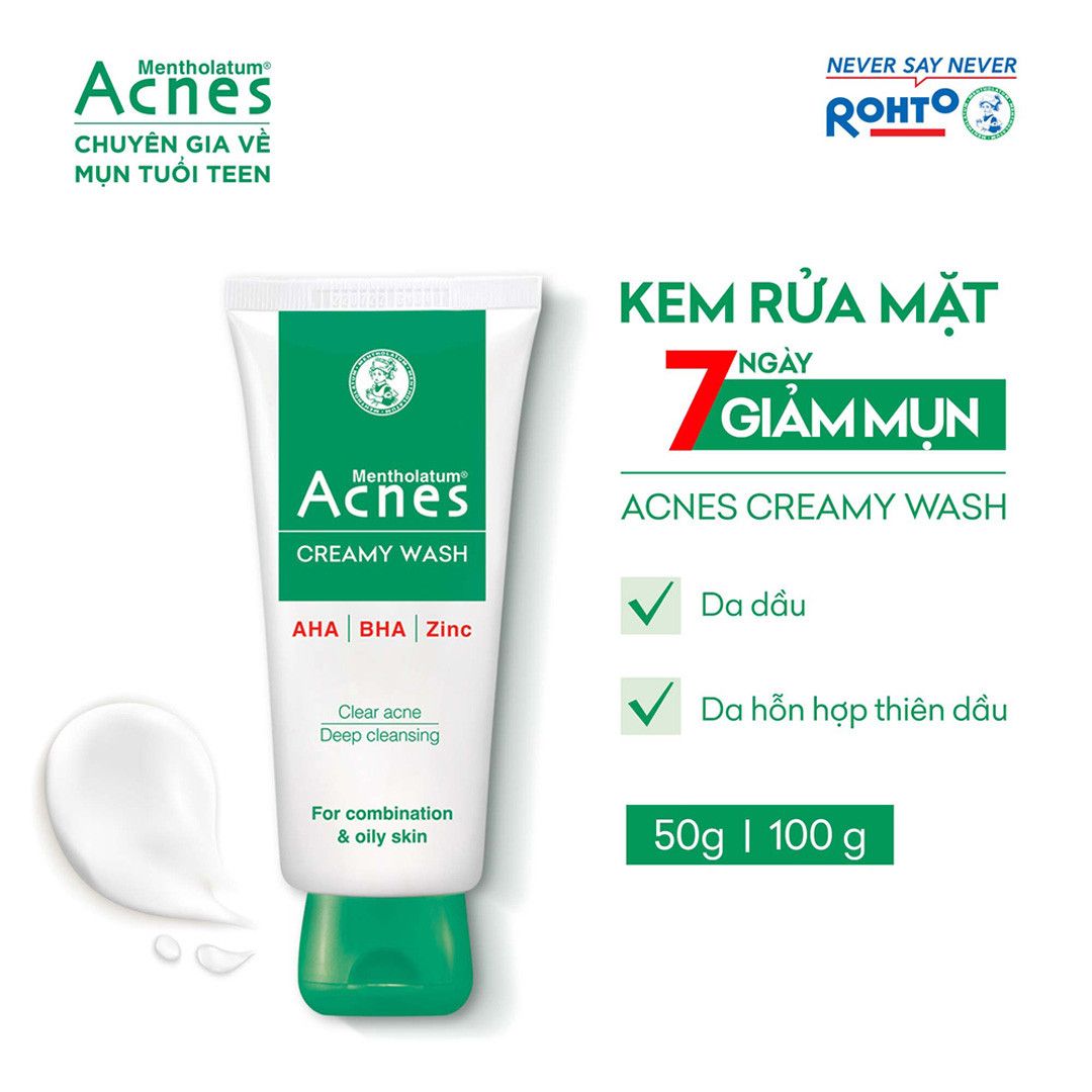  Kem Rửa Mặt Ngăn Ngừa Mụn Acnes 100G 