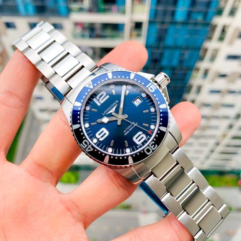  Longines HydroConquest Blue Dial L3.742.4.96.6 ( L37424966 ) 41mm - Đồng Hồ Nam 